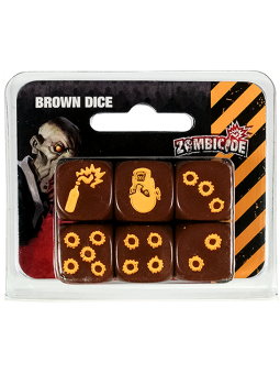 Zombicide pack de 6 dés marron