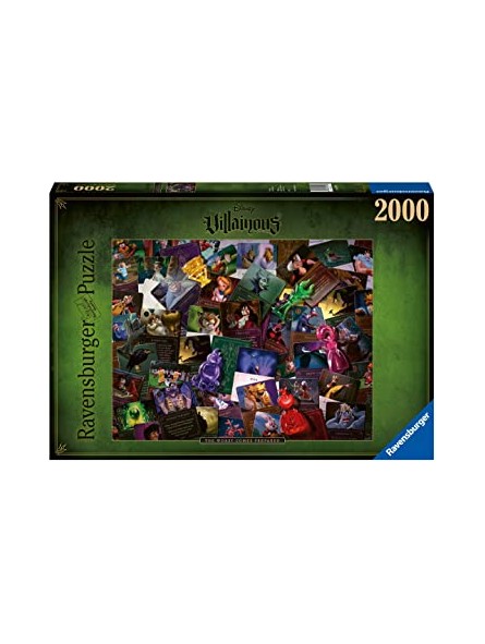 Puzzle 2000 pièces-Les Méchants (Collection Disney Villainous)