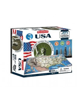 4D Cityscape - USA Puzzle