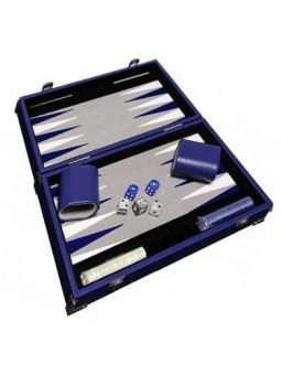 Backgammon prestige 30cm bleu