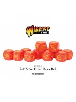 Bolt Action Orders Dice Red