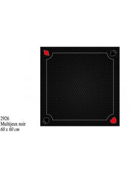 Tapis multi 60cm coeur de pique excellence Noir