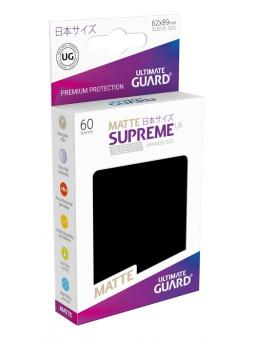 Ultimate Guard 60 pochettes Supreme UX Sleeves format japonais Noir Mat
