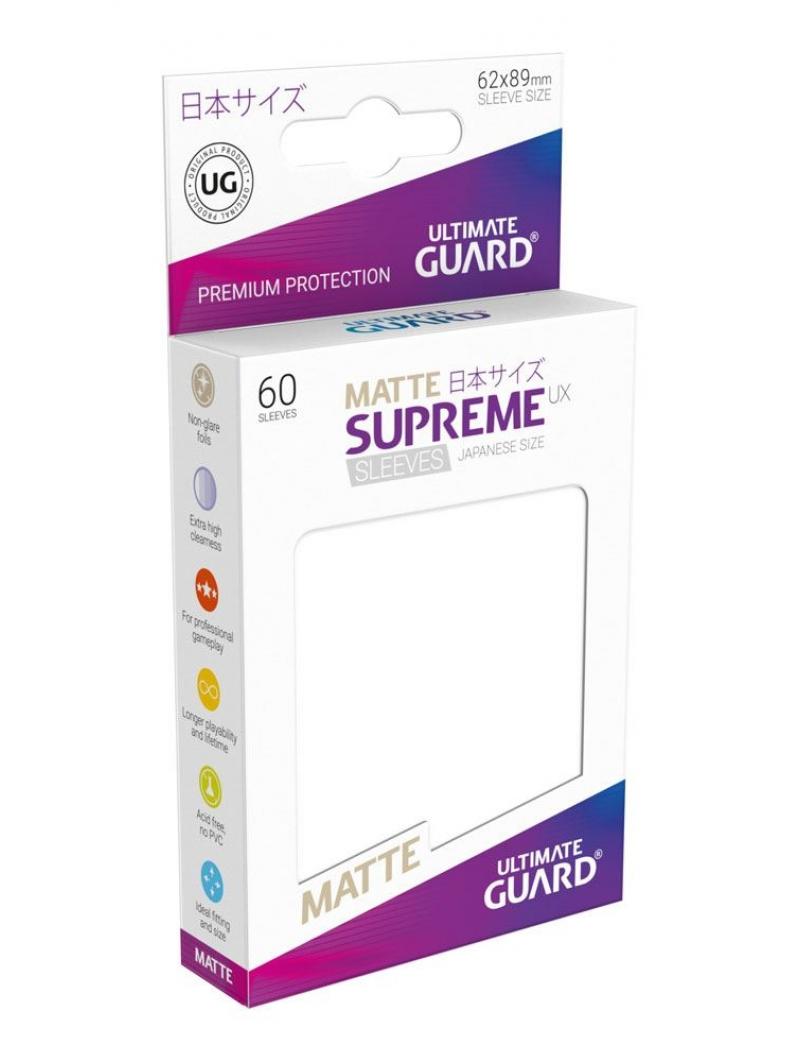 Ultimate Guard 60 pochettes Supreme UX Sleeves format japonais Blanc Mat
