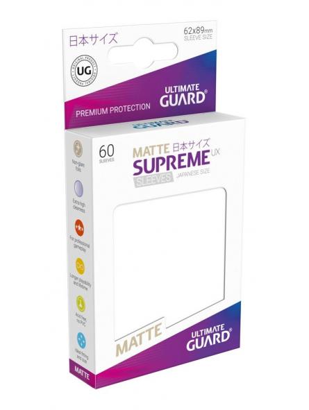 Ultimate Guard 60 pochettes Supreme UX Sleeves format japonais Blanc Mat