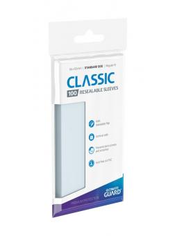 Ultimate Guard 100 pochettes refermables Classic Sleeves taille standard Transparent 66x93 mm