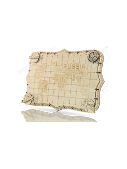 Carte du monde Expédition série mots