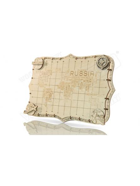 Carte du monde Expédition série mots