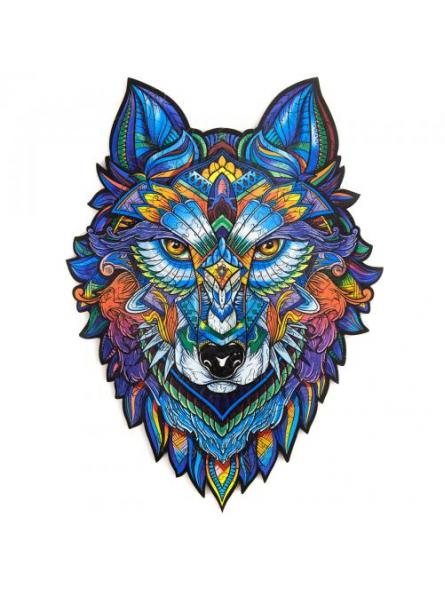 Puzzle en bois Loup Taille S (99 pcs)