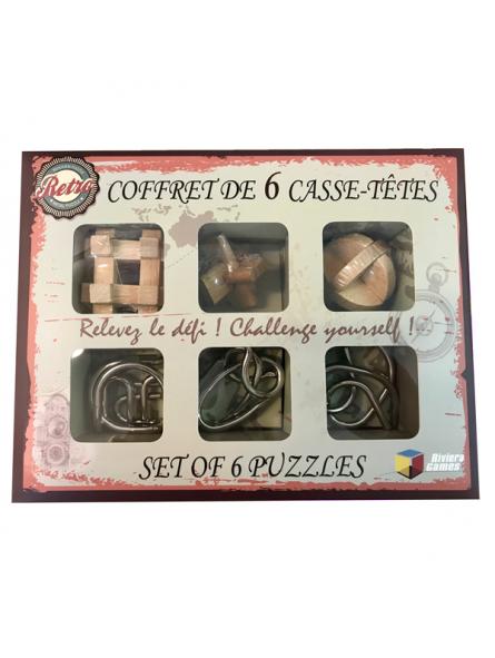 COFFRET RETRO 6 CASSES TETE