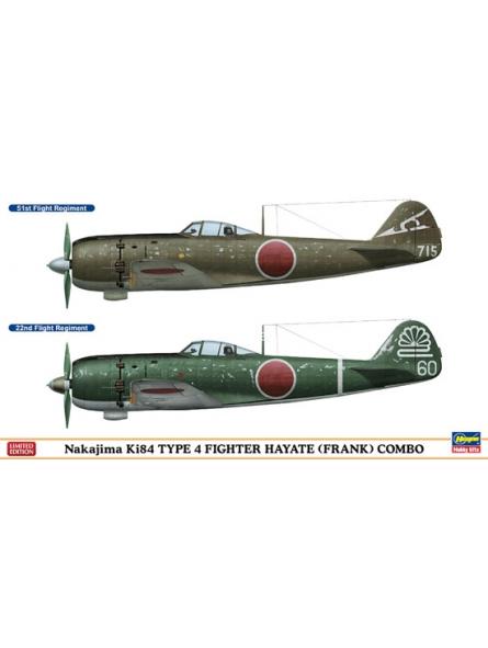 1/72 NAKAJIMA KI84 TYPE 4 FIGHTER HAYATE (FRANK) COMBO 2 Kits inclus.