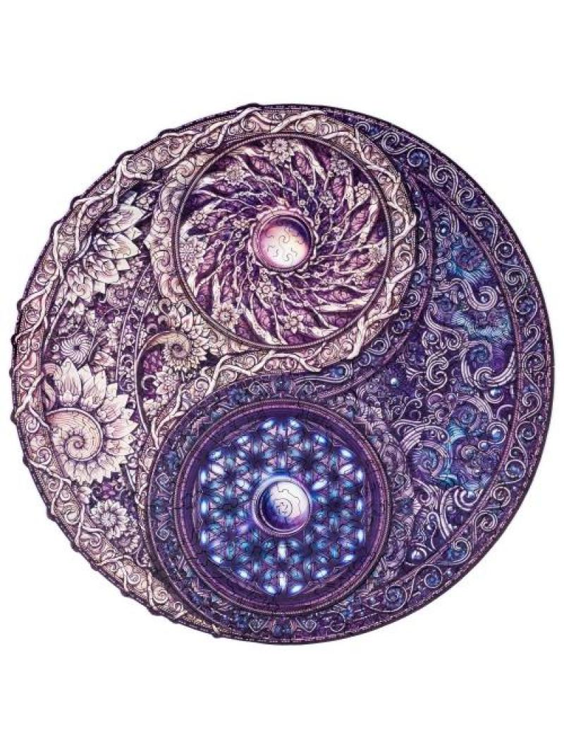 Puzzle en bois – Mandala Opposés primordiaux – Taille L (350 pcs)