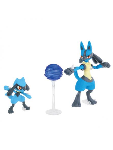 Pokemon Pokepla 44 Riolu et Lucario