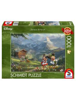 PUZZLE DISNEY MICKEY & MINNIE DANS LES ALPES