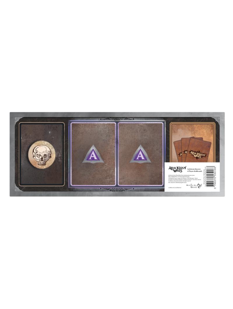 ARACKHAN WARS S1 Set 4 plateaux joueurs