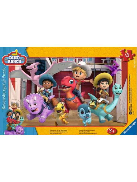 Puzzle cadre 15p En route vers les dinos