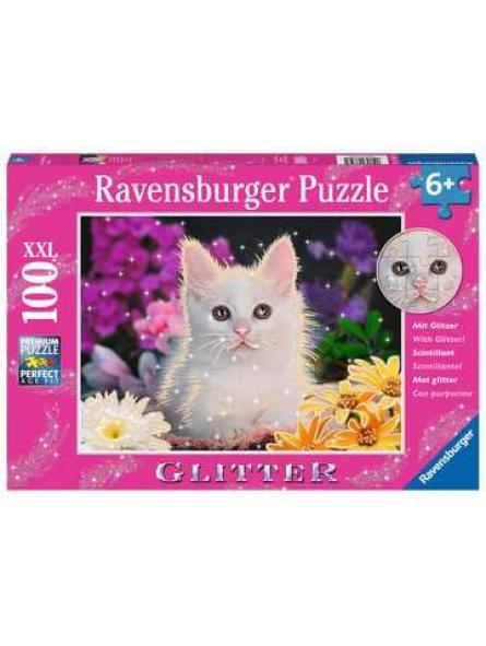 Puzzle XXL 100p Chat à Paillettes