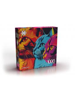 PUZZLE 1000P THREE CATS