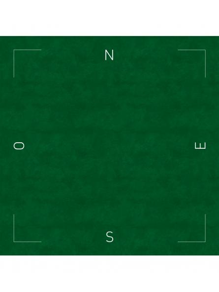 Tapis Bridge Coeur de Pique Excellence Vert (78 X 78 cm)